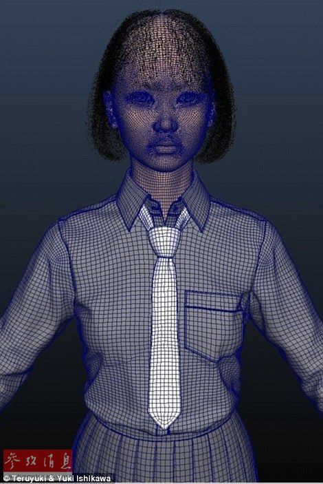 据报道，这个3DCG形象是为了一部自制电影的角色需要制作的。