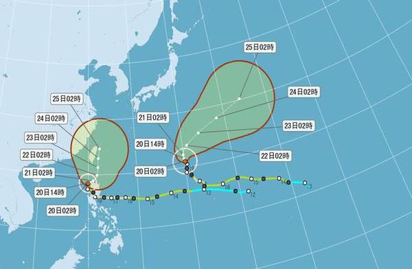 轻台巨爵逼台 最快20日下午发布海上警报|阵