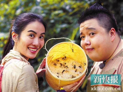 ■叶璇和吉阳在《今天吃什么》中。