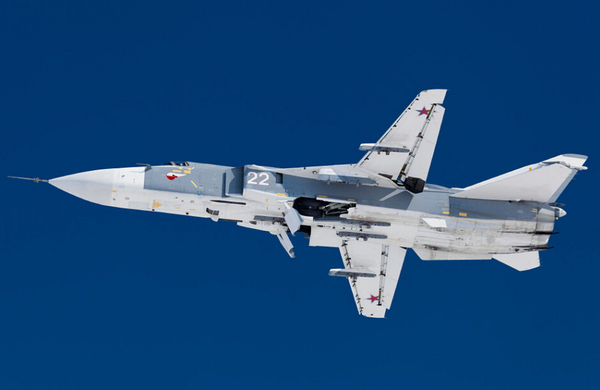 资料图:俄罗斯苏-24战机