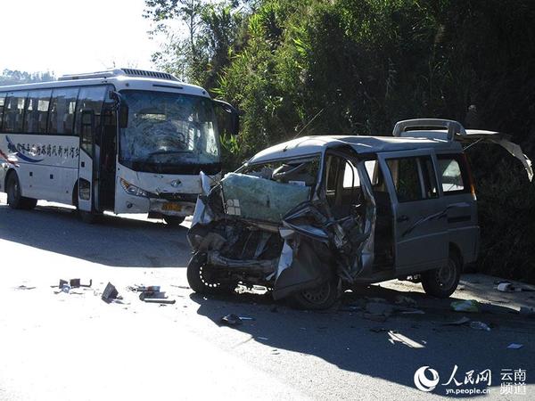 事故现场。（勐海消防大队 供图）