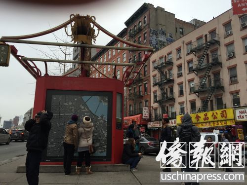 华埠旅游资讯亭将重新开放。(侨报记者林菁摄)