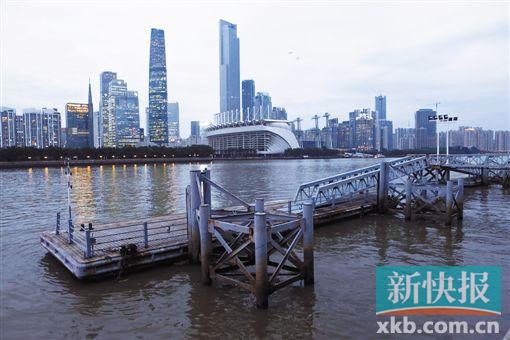 ■广州塔码头。    新快报记者    宁彪/摄