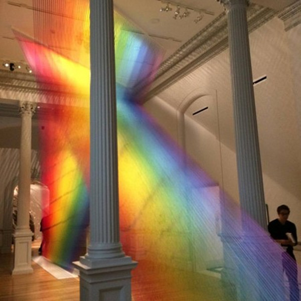 达维在其“脸书”账号上分享的彩虹作品（网页截图）