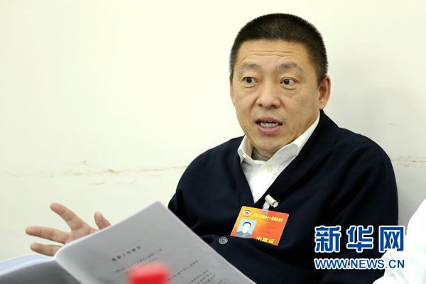 王长平,广东省投资商会会长.新华网李国红摄