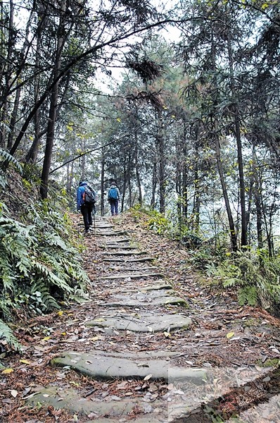 保存完好的古道。