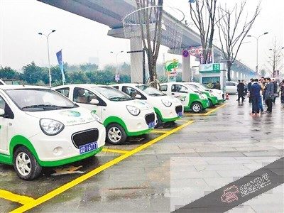 600辆纯电动“公租车”在沙区投入使用。