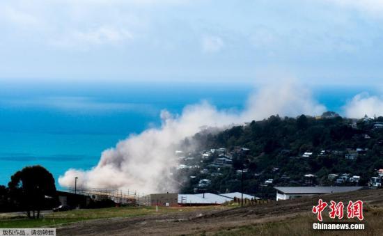 新西兰地震造成海岸山崖坍塌 未致严重破坏及