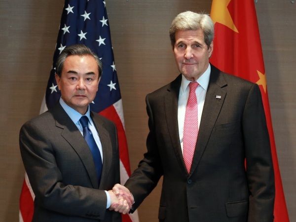 王毅同美国国务卿克里会谈|中美|华盛顿