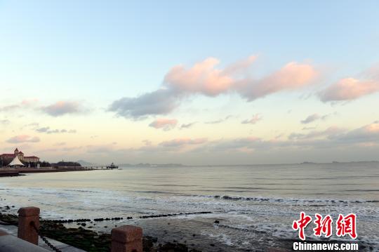 烟台滨海观光路边景色。（资料图）　蔡红文　摄