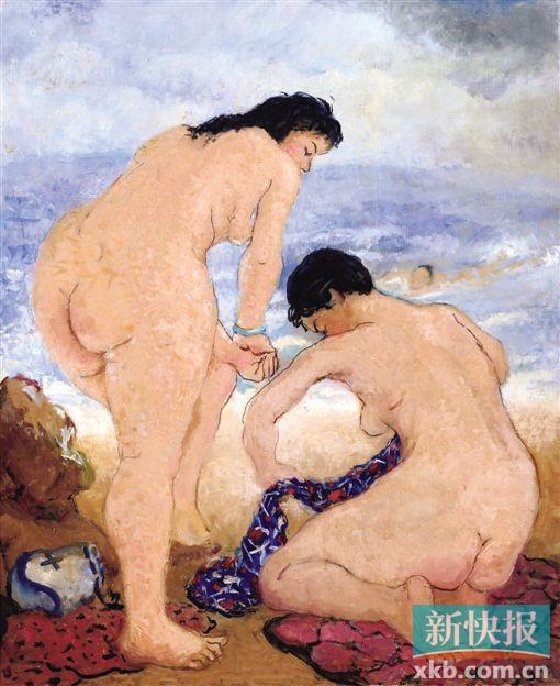 ■潘玉良 海边三裸女