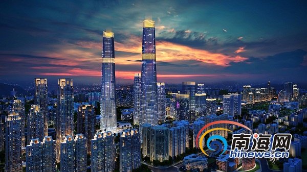 海南第一高楼海口双子塔征集logo 最高奖金1万元|海南|海口_凤凰资讯