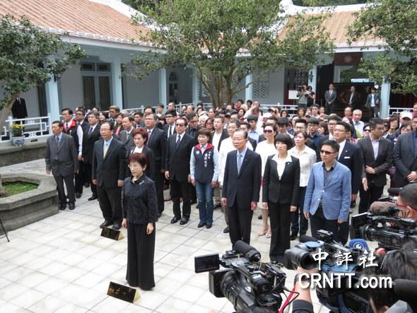 国民党主席洪秀柱5日上午到桃园大溪慈湖谒陵。图片：中评社