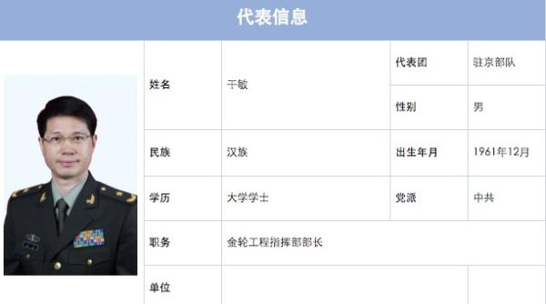 原第二炮兵装备部副部长干敏少将已担任金轮工