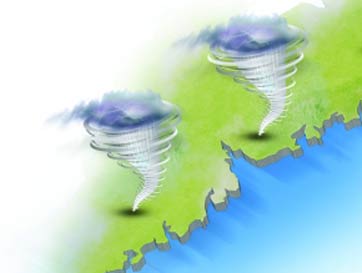 另类台风特辑:诡异多变的双台风(组图)