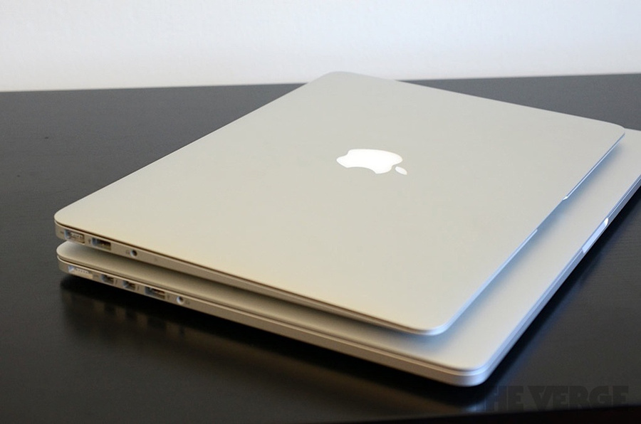 新一代macbook pro和macbook air厚度对比(多
