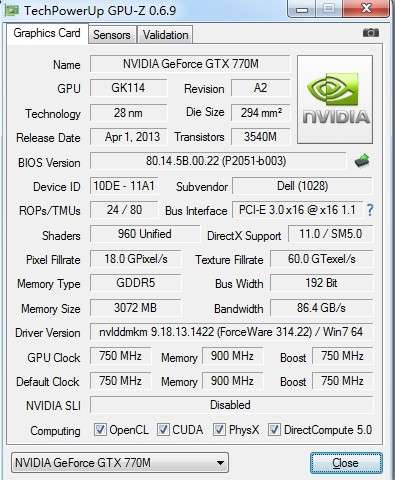 GeForce 700M系列显卡性能曝光 GTX780M领