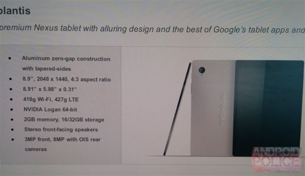 Nexus 8平板曝光：HTC出品
