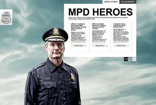 超酷美国警察局网站!风格神似fps游戏官网