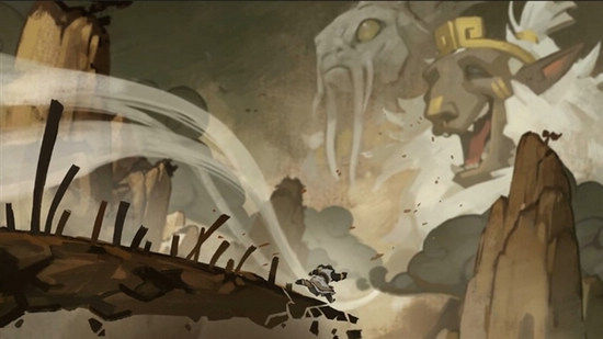 WOW水墨动画故事 年轻的熊猫人皇帝少昊