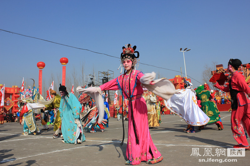 首届社火艺术节在陇县隆重开幕