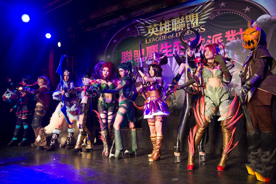 《英雄联盟》台服两周年庆典现场Cosplay