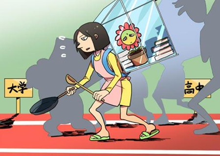 徐州一18岁女大学生让妈妈陪读 否则不报到