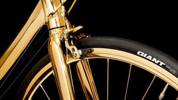 土豪世界难理解 黄金打造自行车标价25万英镑