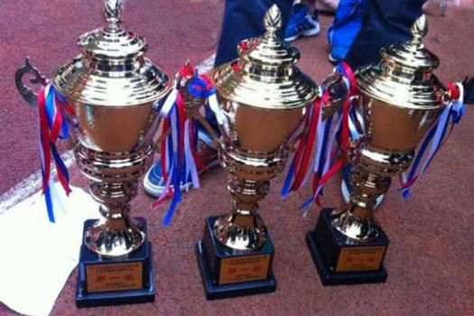 运动健儿在2013年湖南省大学生田径锦标赛中