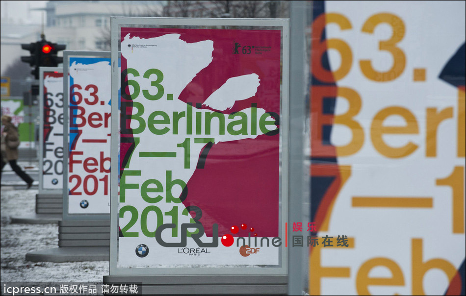 第63届柏林电影节即将开幕 宣传海报悬挂街头(高清)