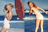 玛丽莲·梦露（Marilyn Monroe），作为最经典的性感偶像所有的一切都能成为那个年代的风尚，梦露的泳装造型自然也不列外。