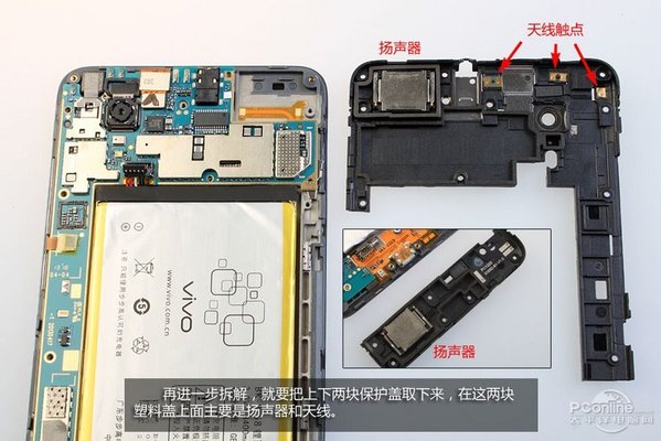 步步高vivo Xplay是当下炙手可热的明星旗舰HiFi影音手机,作为步步高的奋力之作,其硬件配置和软件性能也都达到了很高的水平。骁龙600四核处理器,5.7英寸1080p大屏,1300万像素摄像头都是十分主流的配置,更首次在高通平台上内置了独立音频解码芯片,从而达到了HiFi级别的音频输出。今天,我们就为大家拆解vivo Xplay,让大家感受步步高手机做工的提升以及展现更多内在的先进设计。