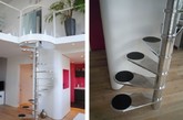 “楼梯链接”是一间位于法国巴黎附近蒙马特的750平方英尺（约75平米）复式公寓。
 其内部进行了重新设计，由法国室内设计师德尔菲娜·毛默特以一种完全现代风格进行了设计。为业主提供了一种新的生活方式。来看看吧。 
