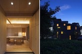 书房，通常只指一块功能区域，但在日本福冈的一栋三层住宅里，“书房”贯穿整座建筑，像一面墙壁一样耸立着。日本工作室 MOVEDESIGN 负责这栋住宅的设计，盘旋的楼梯成为主要连接通道，大面积的窗户带来充足的光线和自然风，与室内的木质材料一起，营造一种平和温馨的生活氛围。（实习编辑：容少晖）