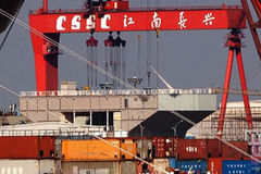 中国“航母模拟分段”2014年无变化