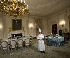白宫招待奥朗德的宴会厅