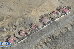 航拍新疆于田县城