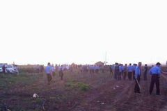 山西征地引发暴力冲突现场