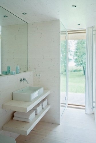 小空间大设计 25款卫浴空间收纳设计欣赏