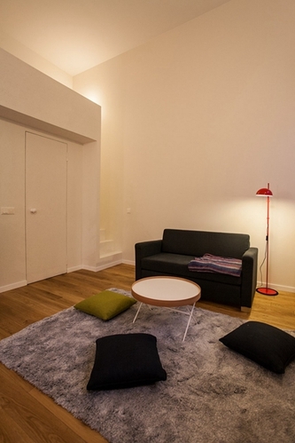 立陶宛24平米微公寓 白色墙壁与橡木地板的个性之家