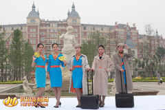 准空姐穿“中国最美校服”