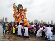 印度孟买庆祝象神节