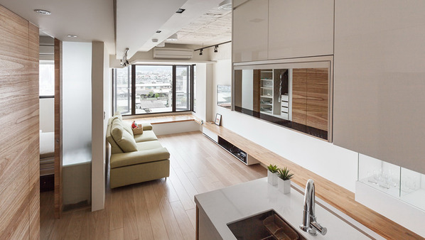 30年老屋改造计划 台湾36平米简约木质公寓