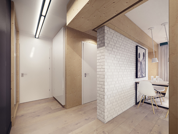 波兰小户型舒适简约公寓设计  让家更简单