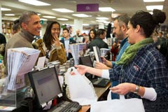 奥巴马买书跟店员“讨价还价”