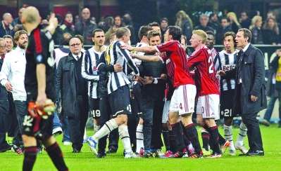 米兰尤文冲突危及国家队 皮尔洛逃脱处罚引内