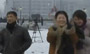 朝民众雪中欢呼庆祝第三次核试