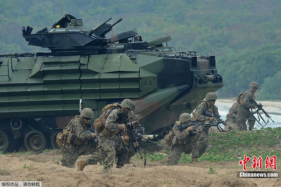金色眼镜蛇军演:美泰军队演练联合抢滩登陆