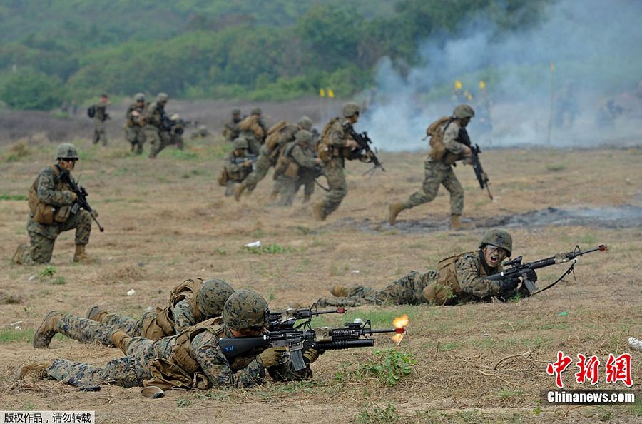 金色眼镜蛇军演:美泰军队演练联合抢滩登陆