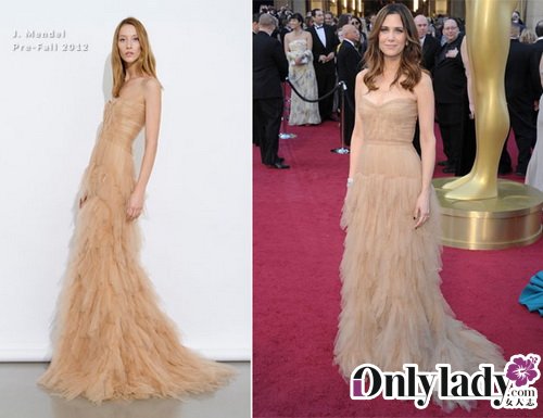 Kristen Wiig In J. Mendel – 2012 Oscars